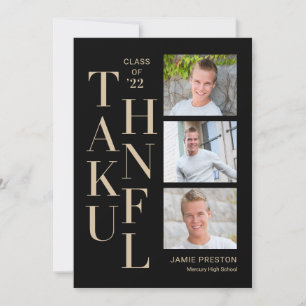 Carte de remerciements de couleur modifiable de ch