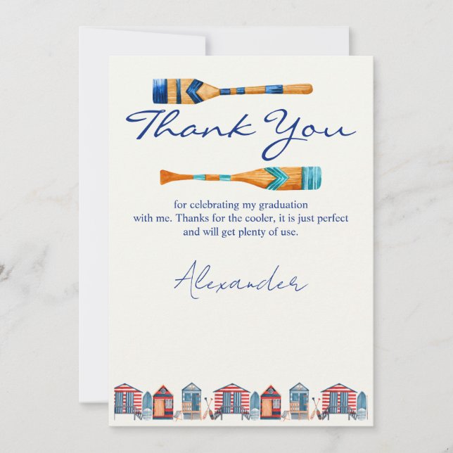 Carte de remerciements de diplôme (Devant)