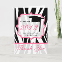 Carte de remerciements de diplôme - Classe Zebra 2