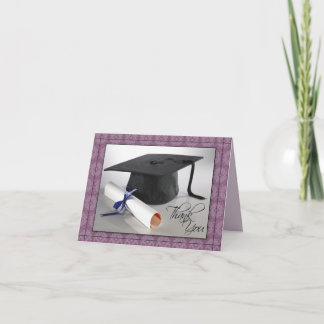 Carte de remerciements de diplôme customisé (viole