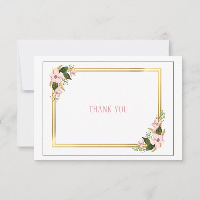 Carte de remerciements de Dogwood Swag (Devant)