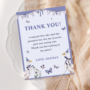 Carte de remerciements de fête d'anniversaire d'Oi