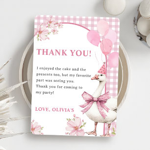 Carte de remerciements de fête d'anniversaire d'Oi