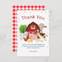 Carte de remerciements de fête d'anniversaire du z