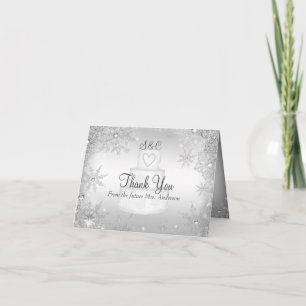 Carte de remerciements de Fête de la mariée de