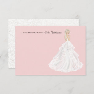 Carte de remerciements de Fête des mariées de mari