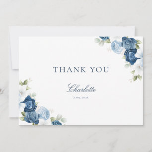 Carte de remerciements de Fête des mariées florale