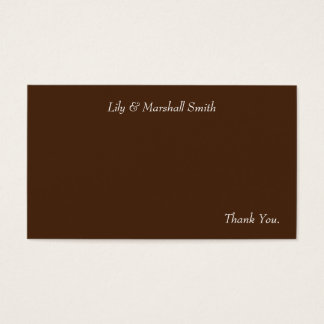 Carte de remerciements de fleur de menthe