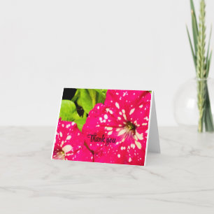 Carte de remerciements de fleurs à l'intérieur