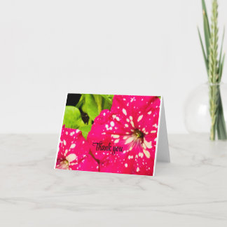 Carte de remerciements de fleurs à l'intérieur