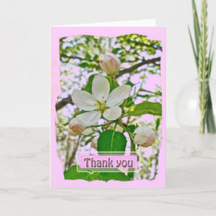 Carte de remerciements de fleurs Apple
