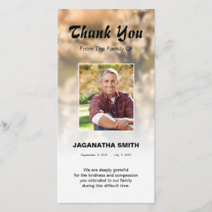 Carte de remerciements de Funera