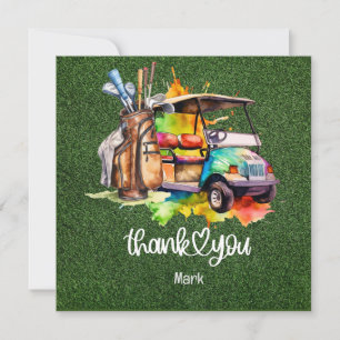Carte de remerciements de golf