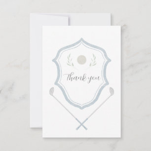 Carte de remerciements de golf