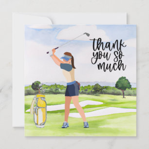 Carte de remerciements de golf pour golfeur