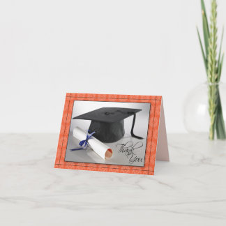 Carte de remerciements de graduation customisée (c