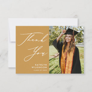 Carte de remerciements de Graduation de Script Ele