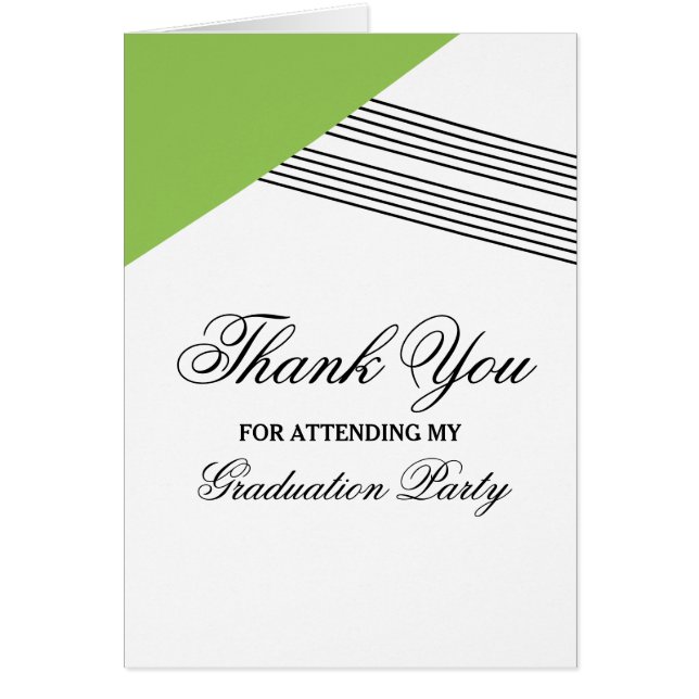 Carte de remerciements de graduation géométrique v (Devant)