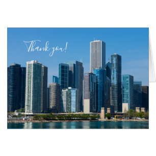 Carte de remerciements de gratte-ciel de Chicago