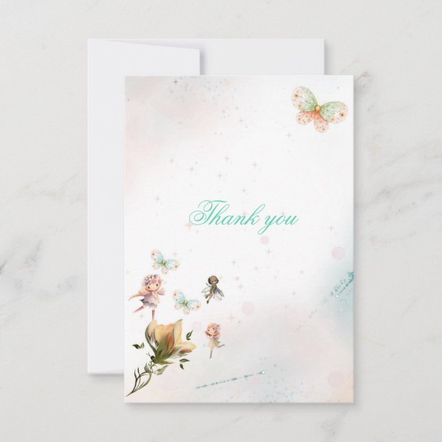 Carte de remerciements de jardin (Devant)