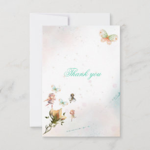 Carte de remerciements de jardin