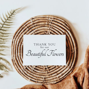 Carte de remerciements de jour de mariage moderne 