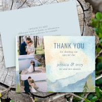 Carte de remerciements de la bande photo Mariage d