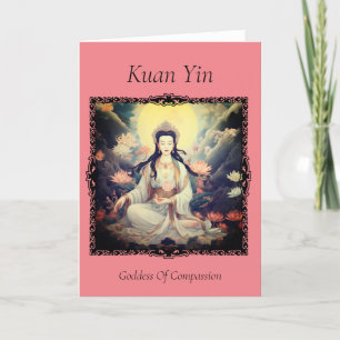 Carte de remerciements de la carte de voeux Kuan Y