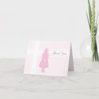 Carte de remerciements de la première communion |