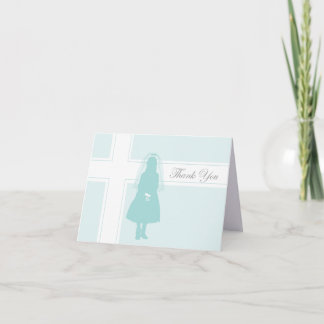 Carte de remerciements de la première communion |
