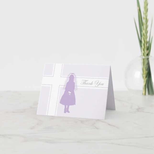 Carte de remerciements de la première communion |  (Devant)