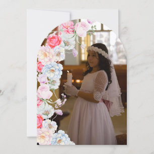 Carte de remerciements de la première communion de