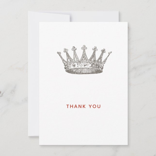 Carte de remerciements de la princesse Tiara (Devant)