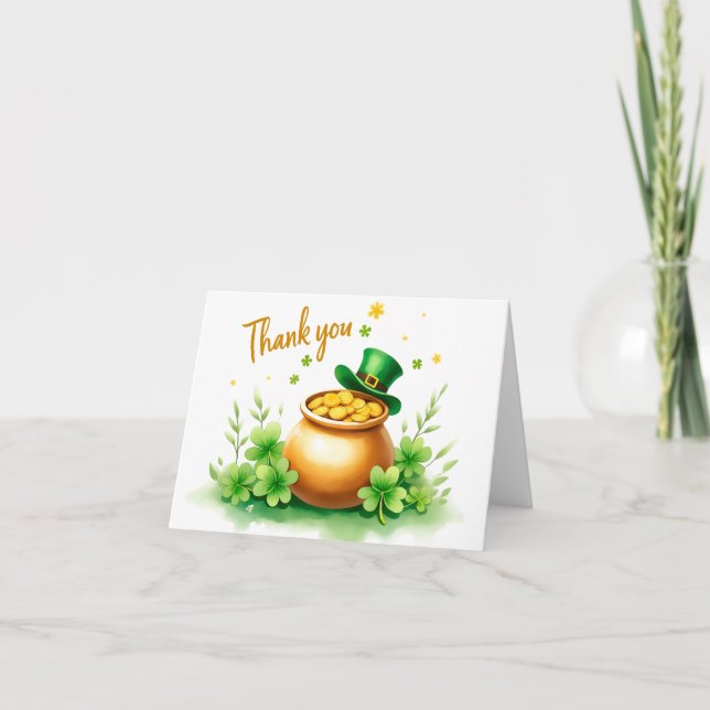 Carte de remerciements de la Saint-Patrick (Devant)