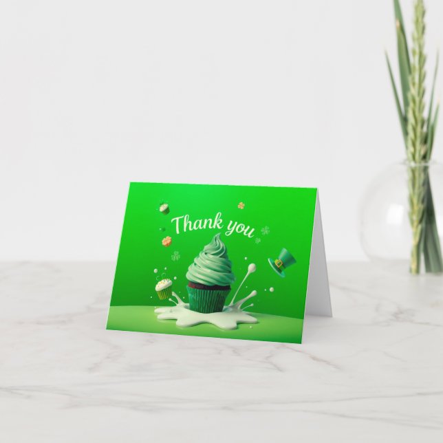 Carte de remerciements de la Saint-Patrick (Devant)