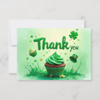 Carte de remerciements de la Saint-Patrick