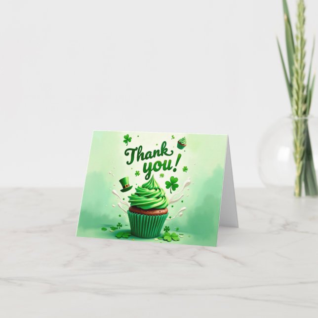Carte de remerciements de la Saint-Patrick (Devant)