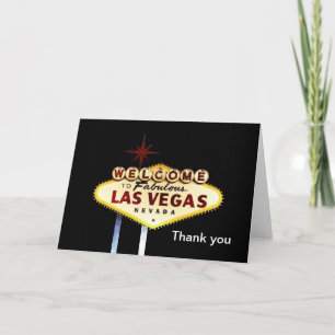 Carte de remerciements de Las Vegas