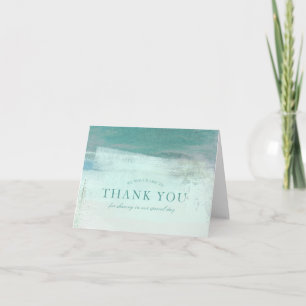 Carte de remerciements de lavage d'aquarelle