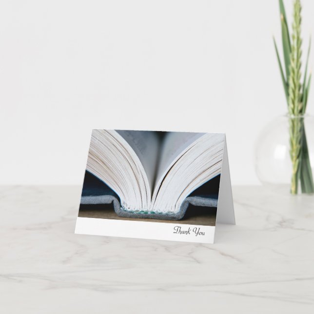 Carte de remerciements de livre (Devant)