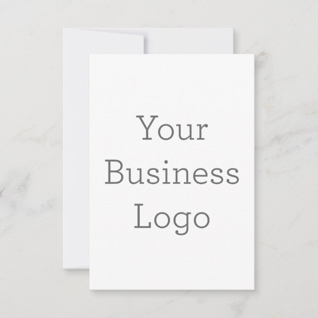 Carte de remerciements simple 8,9 cm x 12,7 cm (Devant)