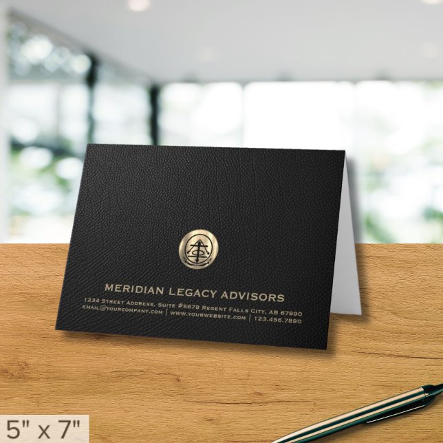 Carte de remerciements de logo personnalisable (Créateur téléchargé)