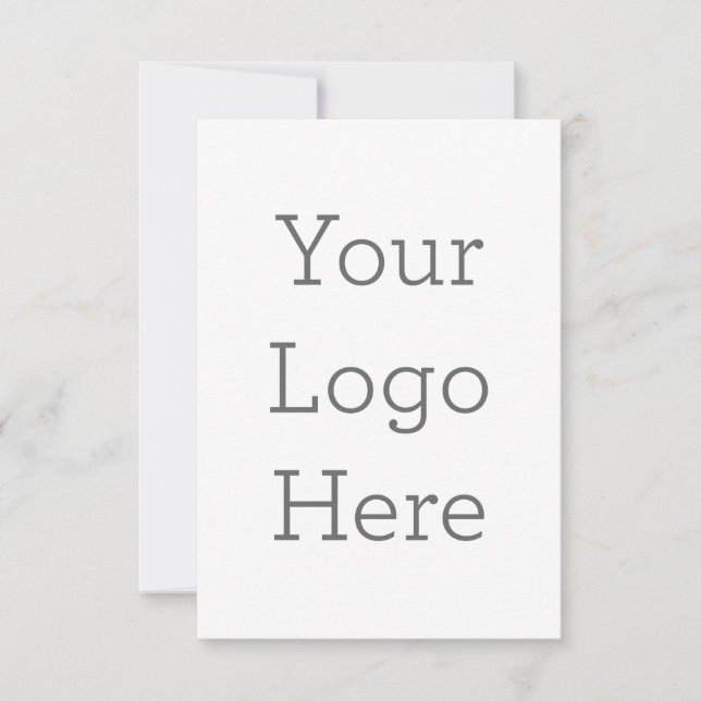 Carte de remerciements simple 8,9 cm x 12,7 cm (Devant)