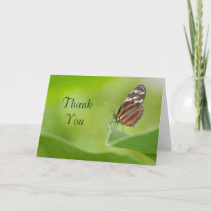 Carte de remerciements de Longwing de tigre