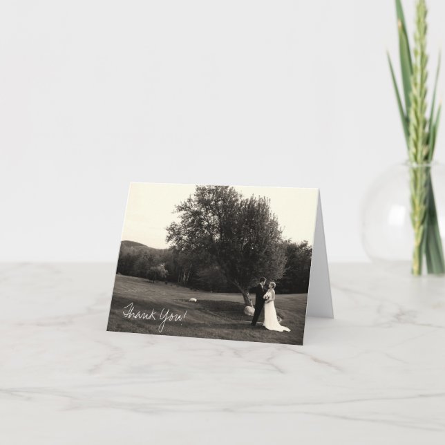 Carte de remerciements de mariage (Devant)