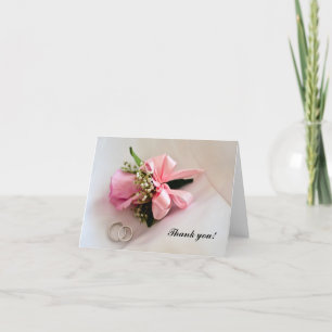 Carte de remerciements de mariage