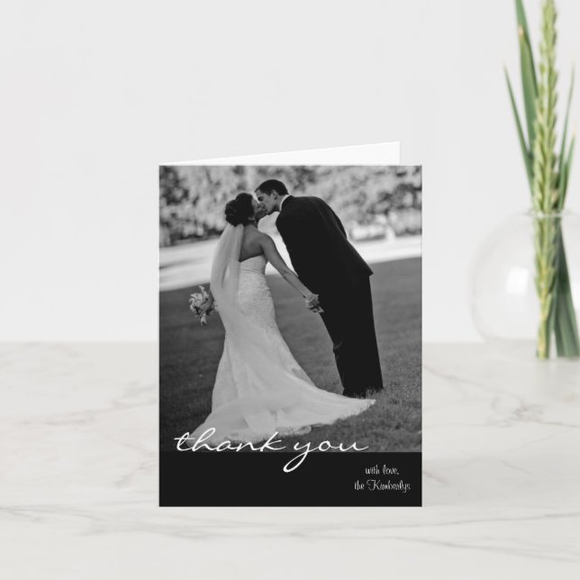 carte de remerciements de mariage (Devant)