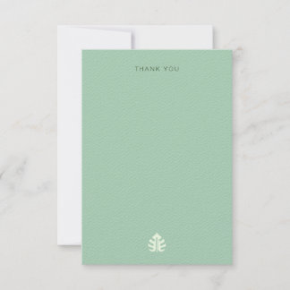 Carte de remerciements de mariage de destination
