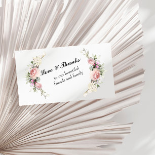 Carte de remerciements de mariage du printemps