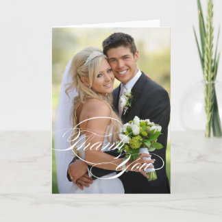 CARTE DE REMERCIEMENTS DE MARIAGE PHOTO PLIÉE | ÉC